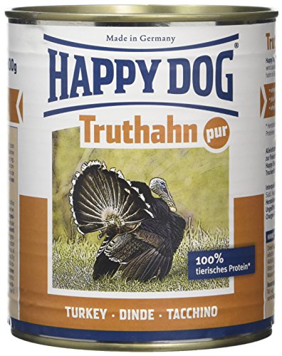 Happy Dog Can Pure Turkey Truthahn Comida para Perros - 800 gr