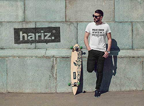 Hariz – Camiseta para hombre, diseño de perro con texto "Mein Hund Hört Aufs Wort 2 perro Frauchen Plus tarjetas de regalo dorado amarillo XXL