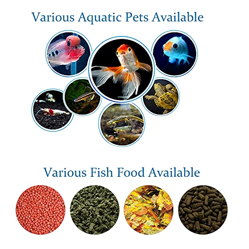 Holzsammlung Comedero de Peces Automáticos, Automático de Peces Inteligente Alimentador de Tiempo para Acuarios Dispensador de Comida de Pescado para Vacaciones y Fines de Semana