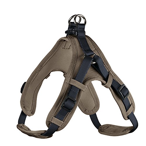 HUNTER Arnés Neopreno Vario Quick L 67-80 cm, 25 mm Nylon Azul Marino/Neopreno Nogal
