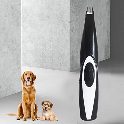 HXJ Cortadora De Perros, Cortadora De Pelo Profesional para Pies De Mascotas, Cortadora De Crecimiento De Mascotas, Cortador De Afeitado Recargable USB, Removedor De Bajo Ruido