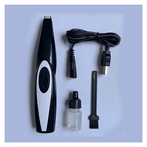 HXJ Cortadora De Perros, Cortadora De Pelo Profesional para Pies De Mascotas, Cortadora De Crecimiento De Mascotas, Cortador De Afeitado Recargable USB, Removedor De Bajo Ruido