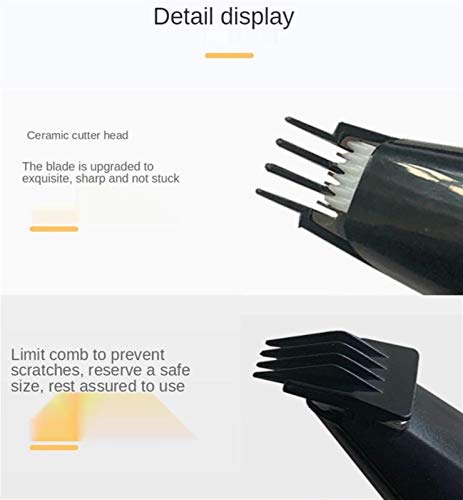 HXJ Cortadora De Perros, Cortadora De Pelo Profesional para Pies De Mascotas, Cortadora De Crecimiento De Mascotas, Cortador De Afeitado Recargable USB, Removedor De Bajo Ruido