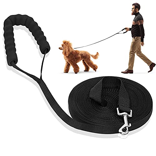 iNeego Correa Perro Adiestramiento 30 Metros Correa de Adiestramiento para Perros 30m Correas Básicas Nylon Resistente para Camping Paseo Longitud