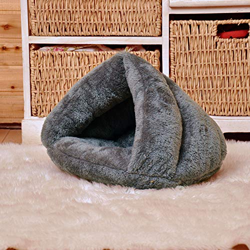 Invierno Mascota Cachorro Perro Cueva cálida Cama de Gato Tienda de campaña Conos en Forma Gato Nido de Gato Ofrece un Sentido de Seguridad para Dormir Mejor Conejillo de Indias, Conejo, Ardilla