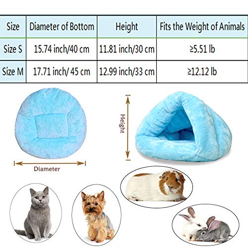 Invierno Mascota Cachorro Perro Cueva cálida Cama de Gato Tienda de campaña Conos en Forma Gato Nido de Gato Ofrece un Sentido de Seguridad para Dormir Mejor Conejillo de Indias, Conejo, Ardilla