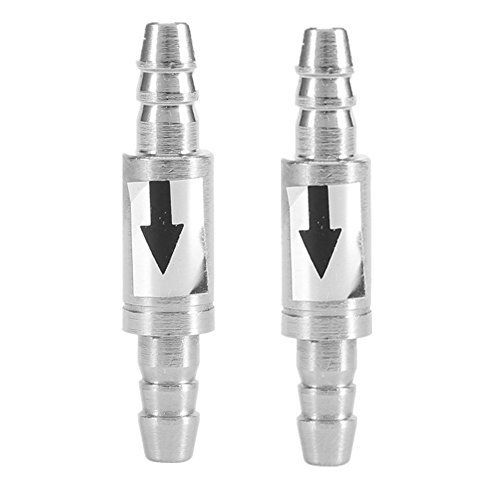 Jadeshay Válvula de retención - válvula de retención, Acero Inoxidable, Mantenimiento, para peceras, Accesorios de la Bomba de Aire para Acuario, 2 Piezas