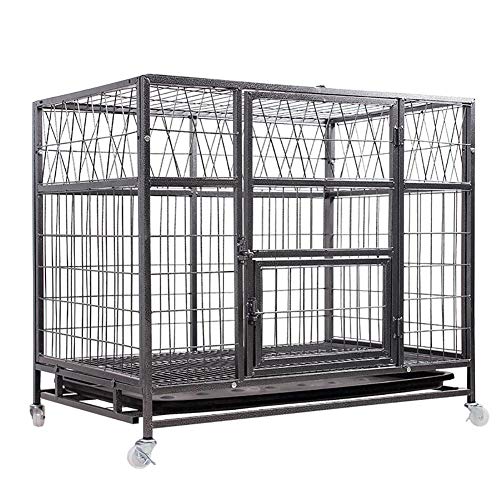 Jaula Perro Grande Transportin Para Perros Pequeña, mediana y gran jaula de perro, Cathrow, Rottweiler, Dogo, raposero, Golden Retriever, tres tamaños, perro de mascota 25-60kg, todo el material de me