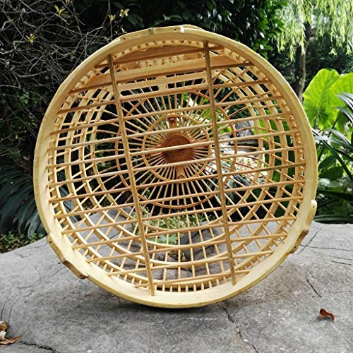 Jaulas de pájaros Grandes Colgantes de bambú para Loros pequeños Finches Canarias de pájaros de Viaje Canarios Pajareras Hogar de Mascotas (Color : A, tamaño : 36cm)