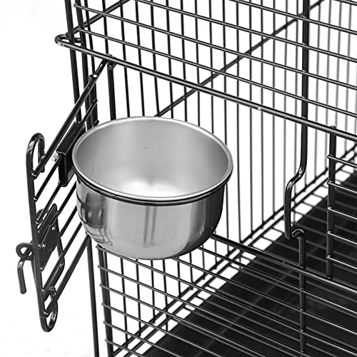 JINLIAN205-SHOP jaulas para pajaros 57"Pájaro Pájaro Pájaro para Pájaro Parakeet Cause con Perches de Madera 2 Estación de Varilla y Cúpulas de Alimentos de Acero Sin Cantas Jaula periquitos
