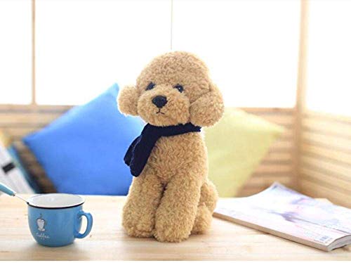 JMHomeDecor Aproximadamente 33Cm Ted Dog Peluche Bufanda Perro Almohada Suave W1898-33Cm_Light_Brown