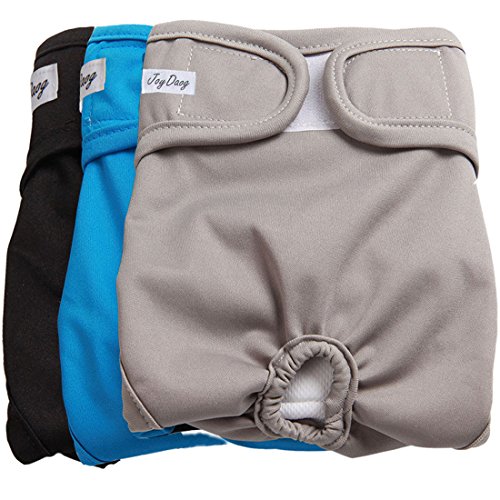 JoyDaog - Pañales para perro pequeño, cachorros, hembras, reutilizable, de primera calidad