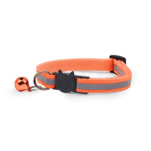 Juego de 12 Piezas, Collar Colorido para Perros y Gatos, Collar de Nailon para Gatos, Perros, Gatito Ajustable, Collar de Gato J, M