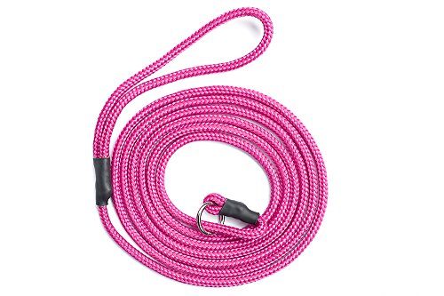 KENSONS for dogs Correa de exposiciones para exposiciones de perros, color rosa, sin parada, 4 mm de diámetro x 160 cm de longitud, deportiva, para exposiciones de perros