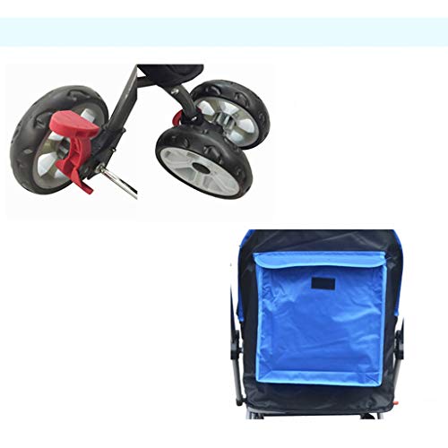 LAMZH Tres Ruedas Para Gato Perro Porta Mascotas Ruedas, Carro Plegable Portátil Mascotas Perro Gato Teddy Compacto Equipo Viaje Al Aire Libre Cuatro Ruedas Salir Cochecito Ligero Bolsa Mascotas Coche