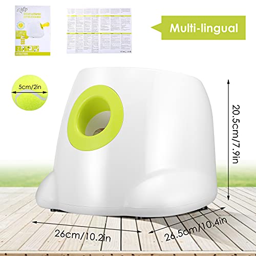 lanzador de pelotas, KKTECT 3 ajuste de distancia ajustable Lanzador automático de pelotas de tenis para entrenar y jugar Incluyendo 3 bolas