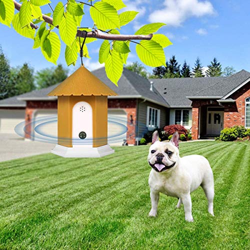 LEIPING Dispositivos Antiladridos,Anti ladrido de Perros, Inhibidor de Ladridos Sónico a Prueba de Agua para Exterior, Artículos de Entrenamiento de Ladrido Perros Seguro y Humano