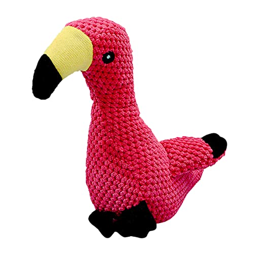 lindo flamenco- Peluche de Pana para Perros - Juguetes para morder para Cachorros pequeños y medianos