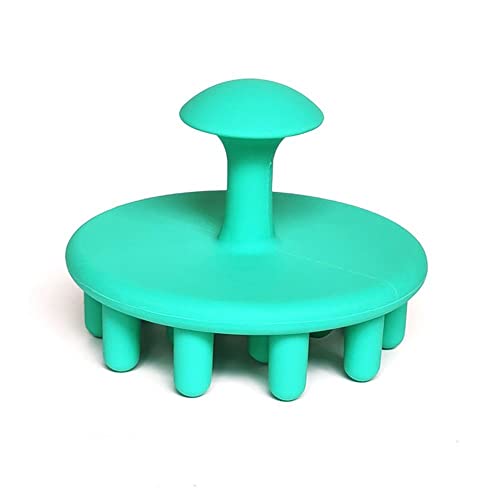 Masajeador de cuerpo de cabeza húmeda y seca Cepillos de ducha Suministros para perros Cabello Cuero cabelludo Cepillo de baño para mascotas Peines de lavado Cepillo de champú (verde)