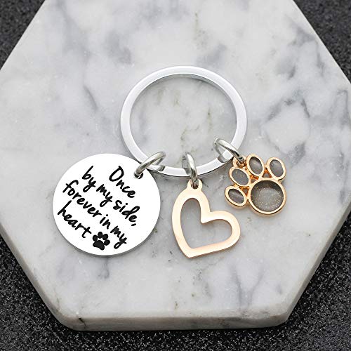 Memorial Gift – Llavero de la pérdida de la mascota de la simpatía, llavero de la memoria de la familia perro gato mascota