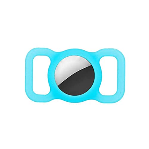 Mify Funda protectora de silicona compatible con el buscador de GPS de Airtag, collar de perro de gato, soporte de lazo para etiquetas de aire de Apple, funda compatible con Apple Airtags