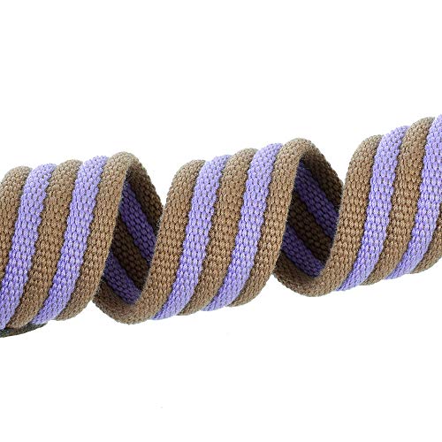 Mile High Life | Collar de Perro de Lona de Primera Calidad | Collar de Perro con Hebilla de aleación de Zinc | Collar de cinturón de Cuero Genuino