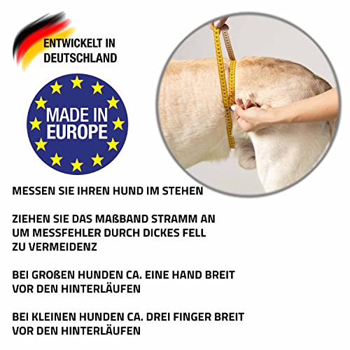 NATURE PET Braguitas para Perros Hembra en periodo de celo/Braguitas para Perros Macho/Braguitas Protectoras de Neopreno Perforado Rojo - XL