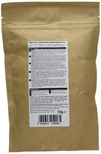 Nature's Root Semillas de Germinación de Girasol Orgánicas 250g