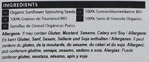 Nature's Root Semillas de Germinación de Girasol Orgánicas 250g