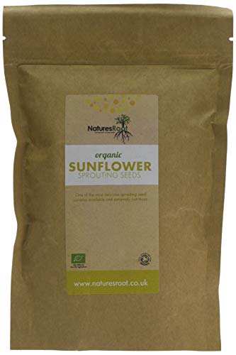 Nature's Root Semillas de Germinación de Girasol Orgánicas 250g
