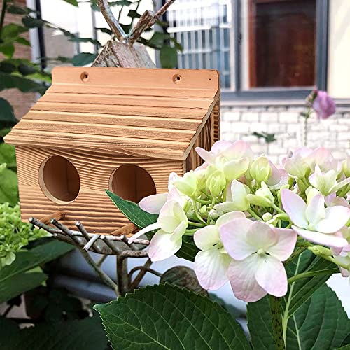 Nidos Para Pajaros, Casa Pajaros Exterior, Pajareras Exterior En Jardin, Nido Para Ninfas, Cajas Nido Para Pajaros, Nidos De Pajaros, Nidos Para Agapornis, Aves Natural Nido Pajaros Para El Jardín (B)