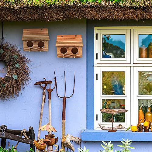 Nidos Para Pajaros, Casa Pajaros Exterior, Pajareras Exterior En Jardin, Nido Para Ninfas, Cajas Nido Para Pajaros, Nidos De Pajaros, Nidos Para Agapornis, Aves Natural Nido Pajaros Para El Jardín (B)