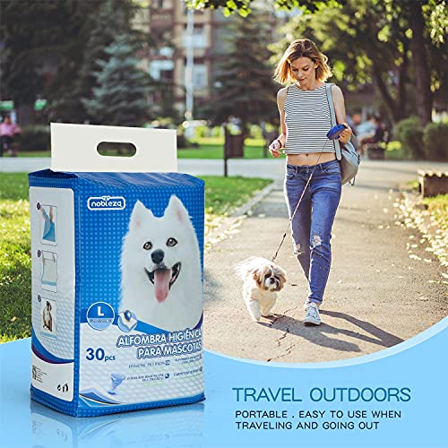 Nobleza - 30 x Empapadores Perros Alfombrilla higiénica de Entrenamiento para Perros. Ultraabsorbente 90cm*60cm.