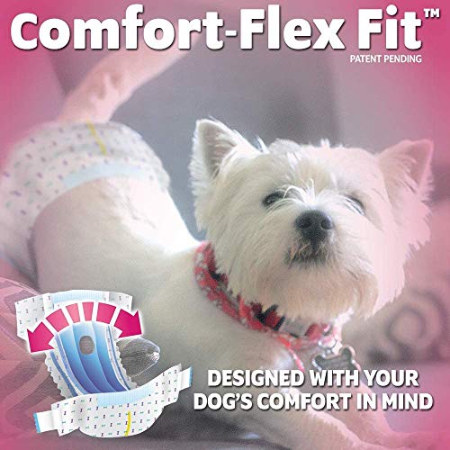 OUT! Pañales para Perros Femeninos Desechables y Absorbentes con Ajuste a Prueba de Fugas (Paquete de 18) Juguete