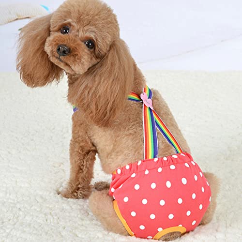 Pantalones Cortos para Perros Nappies para Perros Pañal de Perro Pantalones Sanitarios Pantalones Pantalones de periodo Lavable Paño Transpresor Transpirable L 3pcs