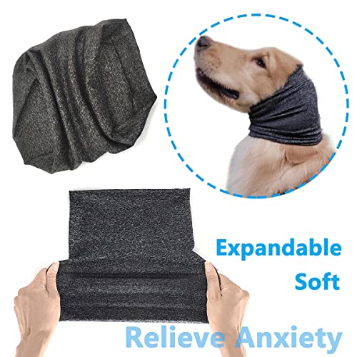 Pattepoint Orejeras de Aseo para Gatito Protección contra el Ruido, Calentador de Orejas y Cuello para Gatito, Alivio de la Ansiedad y Protectores de oídos para Gatito Calmantes, Gris S