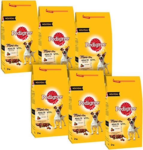 PEDIGREE – Especial Mini Perros –  – Juego de 6 Bolsa