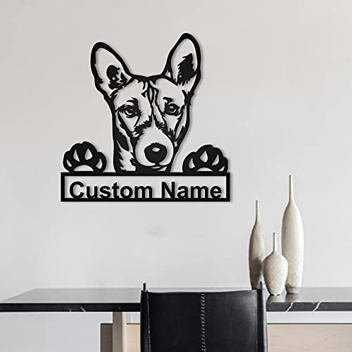 Personalizado del cartel del de madera del perro de Basenji | Letrero de de madera personalizado perro Basenji | Regalo de perro | Regalo de cumpleaños | Animales graciosos