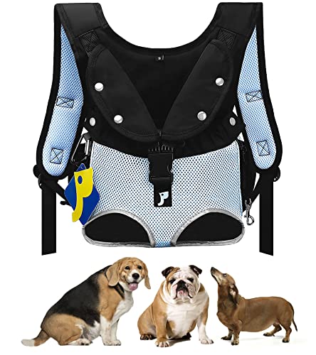 Petotw Mochilas para Perros PequeñOs y Medianos, Mochilas para Transportador Perros con Bolsillos Multifuncionales, Ideal para Viajar, IR de ExcursióN, IR de Comprass(S,Robin Blue )