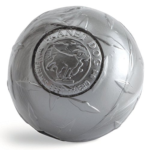 Planet Dog Orbee-Tuff Diamond Plate - Juguete con dispensador de recompensas para perros - Textura con forma de diamantes - Plateado - Pequeño