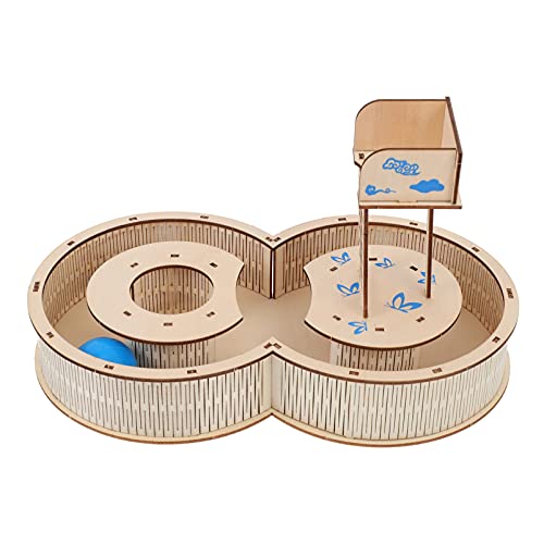 POPETPOP Madera Hámster Laberinto Juguete Hámster Madera Laberinto Hámster Casa Arroz Escalada Escalera Plataforma Mascota Hámster Suministros para Chinchilla Ardilla Conejillo de Indias
