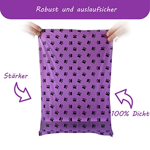 Pro Hund 300 bolsas Biodegradables para Excrementos de Perro / Caca de Perro con Dispensador y Clip / Extra Largas / Esencia de lavanda