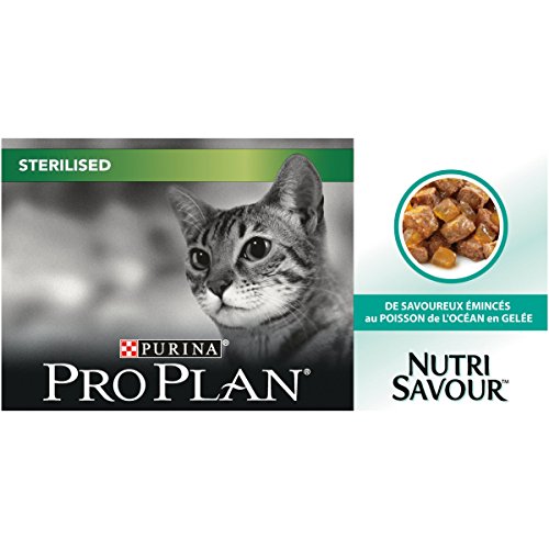 Purina Pro Plan Comida Húmeda para Gato Esterilizado Pescado del Océnao (10 x 85 gr)