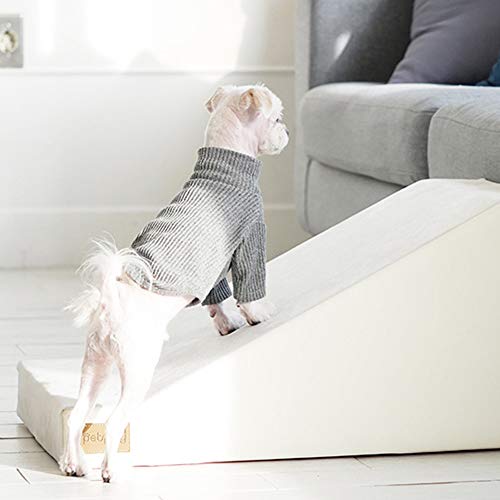 Rampa Piscina Perros, Peldaños para Mascotas con Escalera De Esponja para Camas Altas Y Sofá, Lavables Y Extraíbles Portátiles para Perros Pequeños Y Mascotas