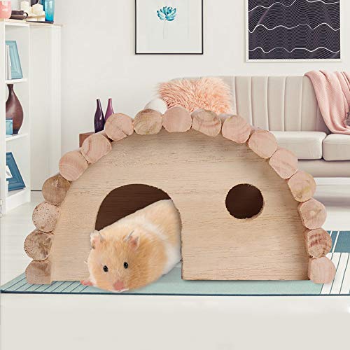 Regalo de Verano Cama para hámster de Madera, Cama para no hámster, Ratas Jerbos Ardillas para hámster