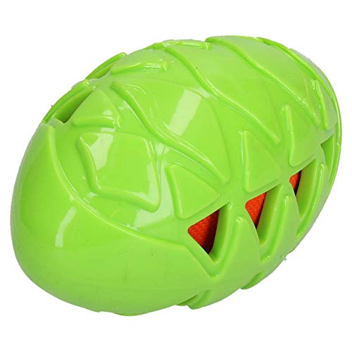 Rosewoode balón de Rugby de Juguete para Actividades Exteriores/Interior Goma Robuste para Perro Tamaño Mediano, Longitud 12 cm