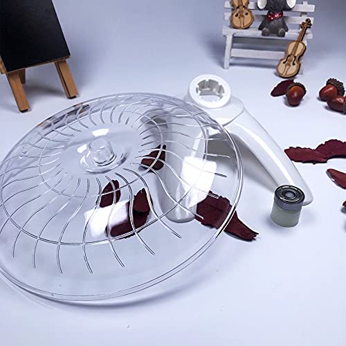 Rueda de ejercicio para hámster volador, rueda de ejercicio de plástico para animales pequeños – Spinner silencioso, disco antideslizante para hámsters, erizos, mascotas pequeñas, rueda de ejercicio