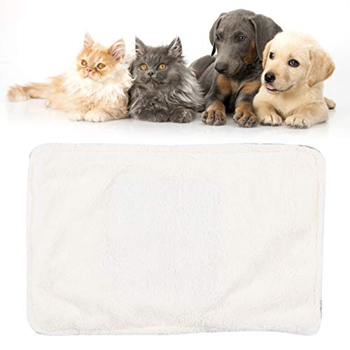 SALUTUYA Calentador eléctrico para Perros, Calentador para Gatos, Alfombrilla Suave para Calentadores de Perros para Gatos(Small)