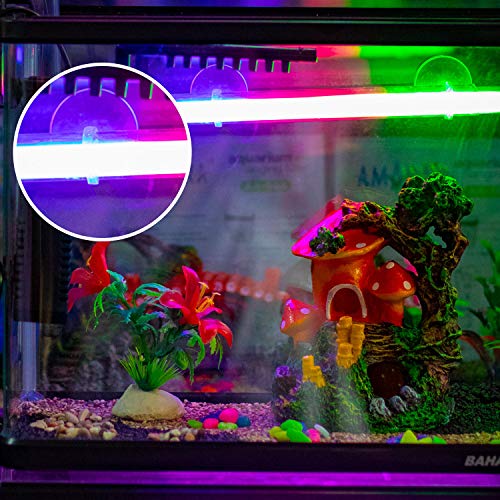 SAVITA 15 Ventosas de Acuario para Peceras cCon 20 Bridas Ajustables para Atar Musgos, Plantas y Camarones