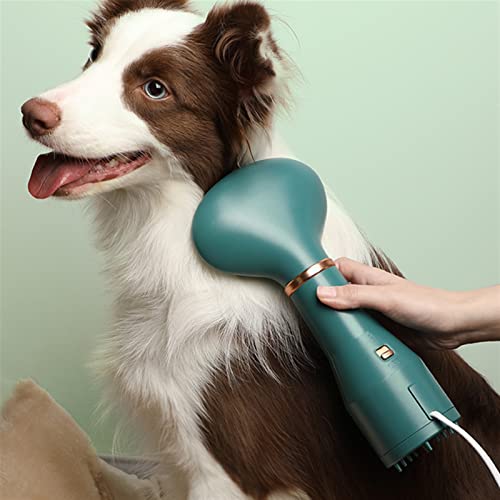 SianoS Mascotas Secado y peinando artefacto secador de Pelo Perro Pelo tracción de una Pieza Peluche pequeño Perro baño baño Especial (Color : White)